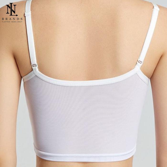 Breast binder camisole wanita / breast binder perata dada Poliester Bra Perekat
