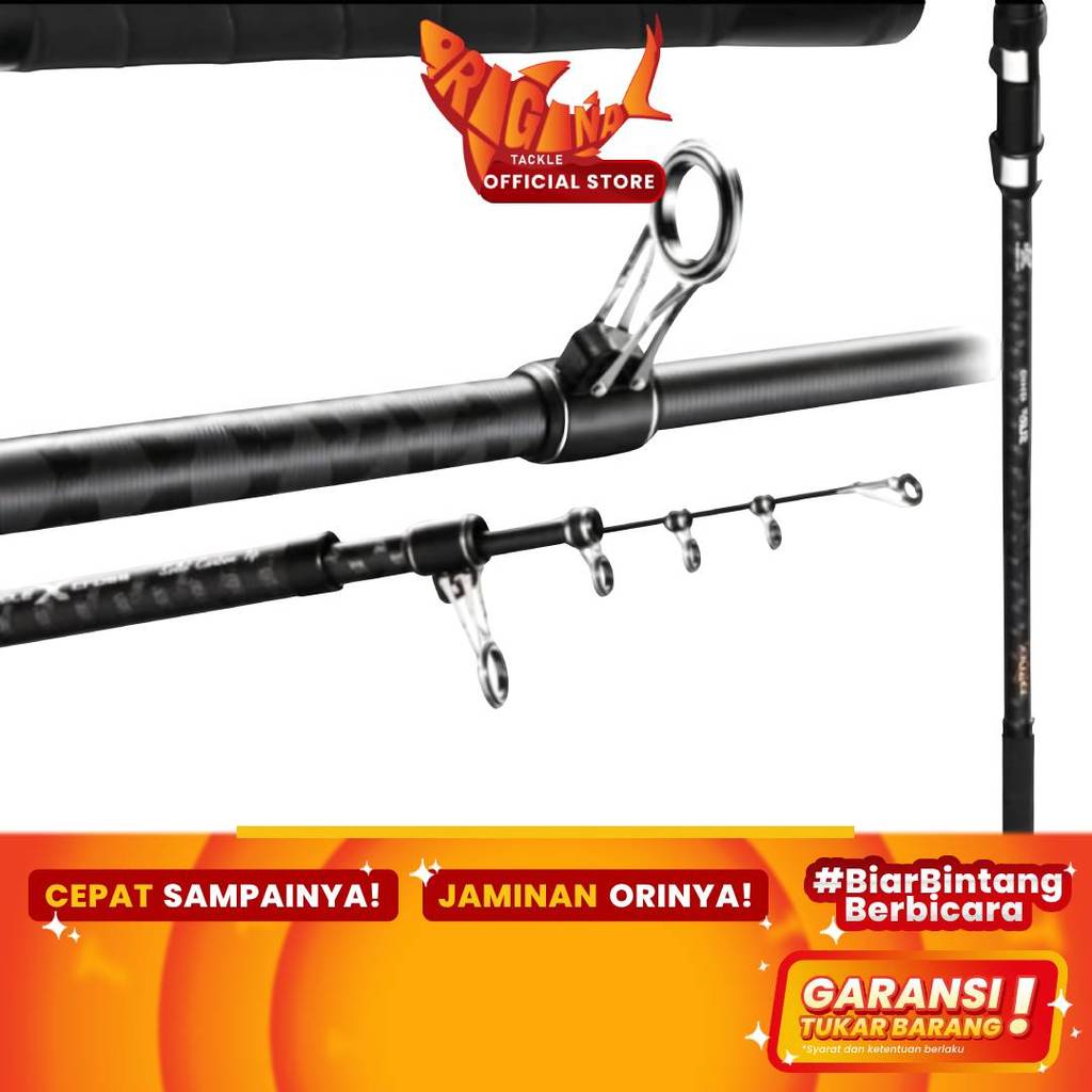 Joran Pancing Spinning Blood Antena Black Surf Carbon Solid 360cm 450cm 390cm 420cm  20-40lb