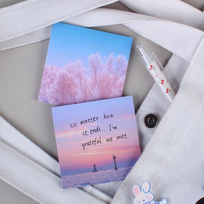 Sticky Note / Kertas Memo Lem / View Pemandangan Viral Cute