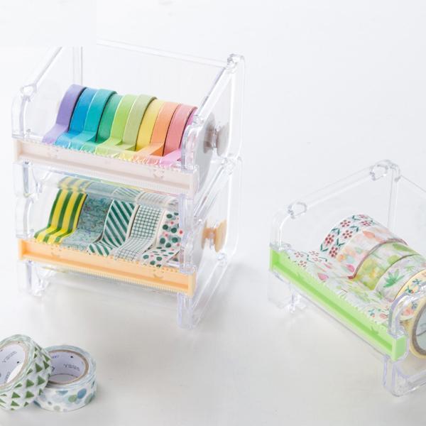 NEW multiple washi tape cutter Dispenser Tape Washi Masking Kotak Tempat washi tape bisa muat