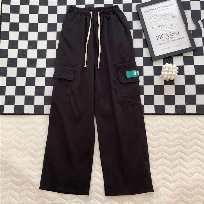 JUAL Celana cargo korea casual pria baggy pants Bagian tipis kulot oversize korean style celana