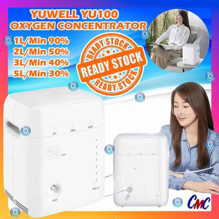 Ready Yuwell Oxygen Concentrator YU100 Oksigen Konsentrator Tabung Portable