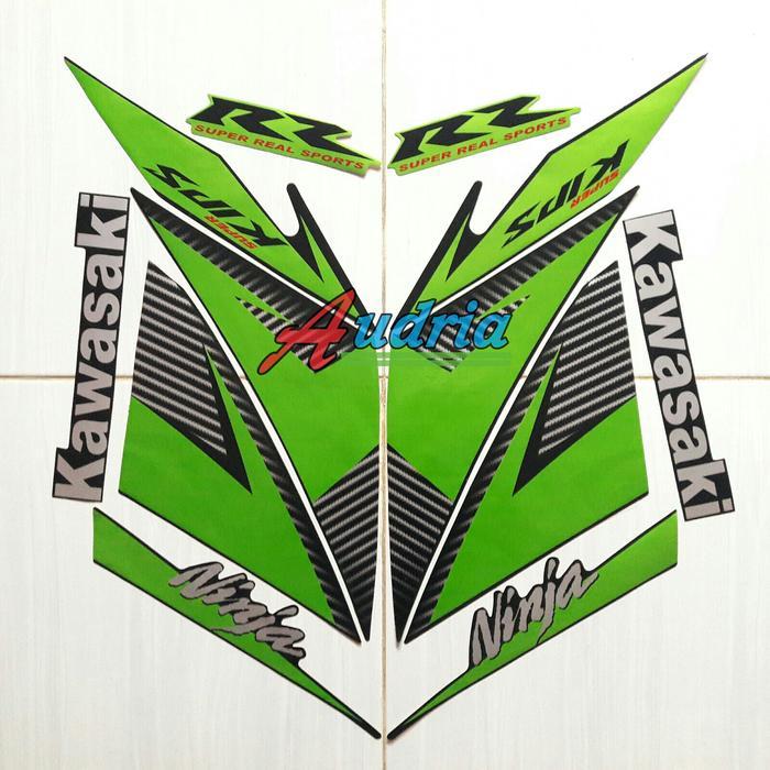 Striping Sticker Motor Kawasaki Ninja RR 150 2014 Hijau