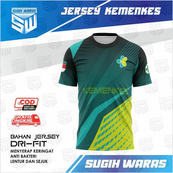 JERSEY KEMENTRIAN KESEHATAN / KAOS KEMENKES / Kaos Olahraga / Baju Keren / Kaos Kesehatan