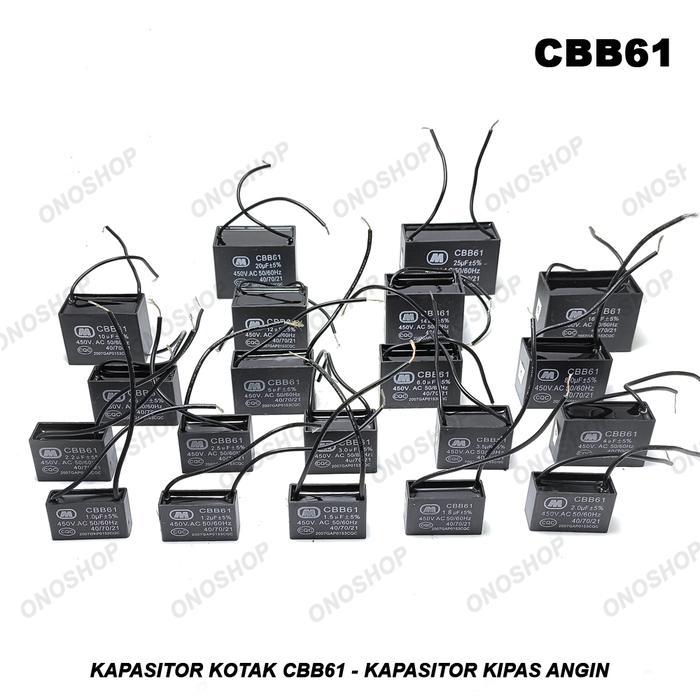 Kapasitor Kotak Cbb61 - Kapasitor Kipas Angin 16 Uf