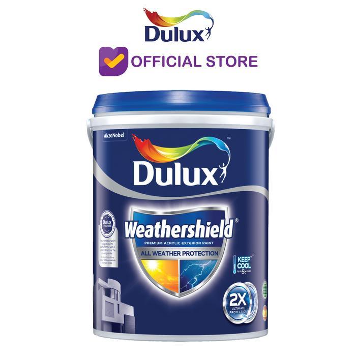 Cat Tembok Luar/Eksterior Paint Dulux Weathershield Pro Dual Shield Brilliant White/Putih 20 Liter