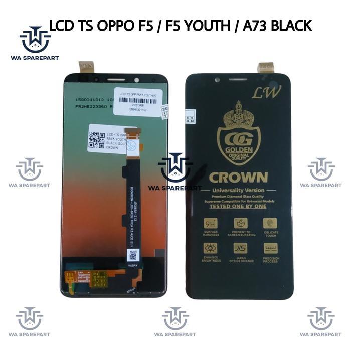 LCD TOUCHSCREEN OPPO F5 YOUTH F 5 HITAM ORIGINAL *