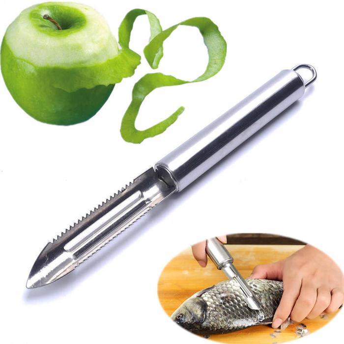 SK - 1 PC 4 IN 1 ORI Peeler Sisik Ikan Kupas iris Buah Sayur SERBAGUNA