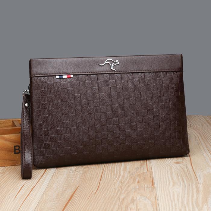 Tas Tangan Clutch Pria Cowok Dompet Tangan Dompet Besar Kulit Tipis Serbaguna Import Terbaru Tbk