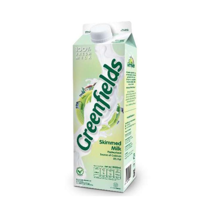 SKIMMED Milk Susu Fresh Tanpa Lemak Greenfields Pasteurised 1liter 950ml