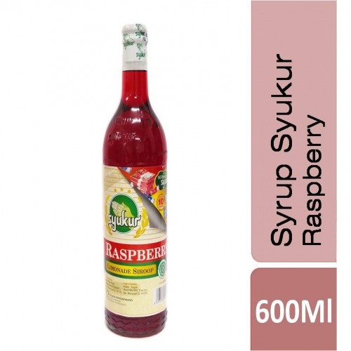 S70118 SYUKUR RASPBERRY SYRUP 600ML MAJU BERSAMA (20260604)