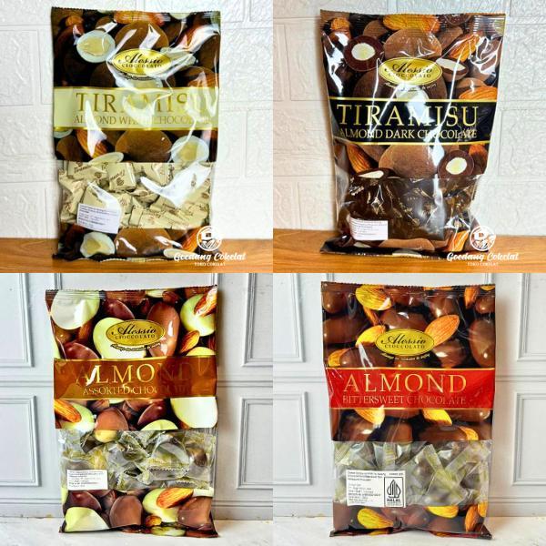 Alessio Almond Chocolate 200g Alessio Tiramisu Almond Dark White Chocolate Coklat Cokelat Almond