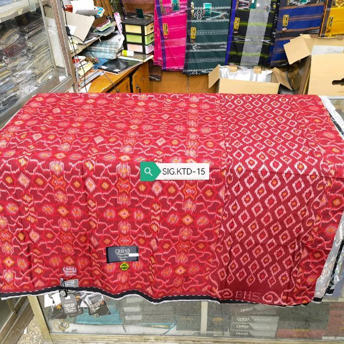 Bisa Cod - Sarung Bhs Signature Silver Ktd Kawung Sutra Mewah Elegant