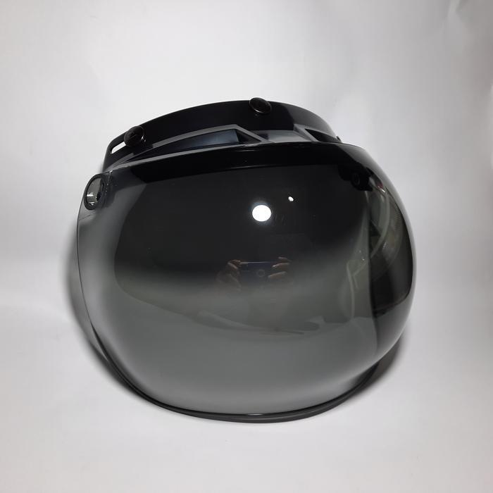 Kaca helm BOGO CARGLOSS visor helm RETRO flat cembung datar warna pink ungu kuning bening hitam