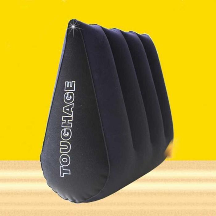 Bantal Bentuk Segitiga Tidur Olahraga Tiup Pompa Waterproof Serbaguna