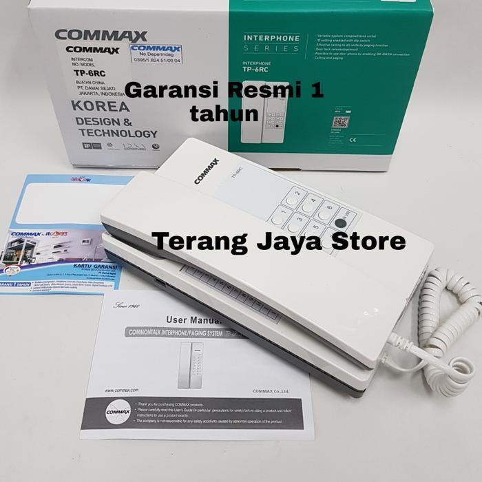 Interphone Commax Tp-6Rc (6 Channel) Interphone Commax Tp6Rc Interkom Model Telepon Commax