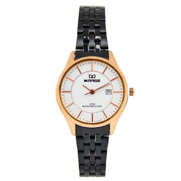 WatchNews- Mirage Watch - Official Jam Tangan Wanita Elegant Mirage Hitam Rosegold Garansi Resmi