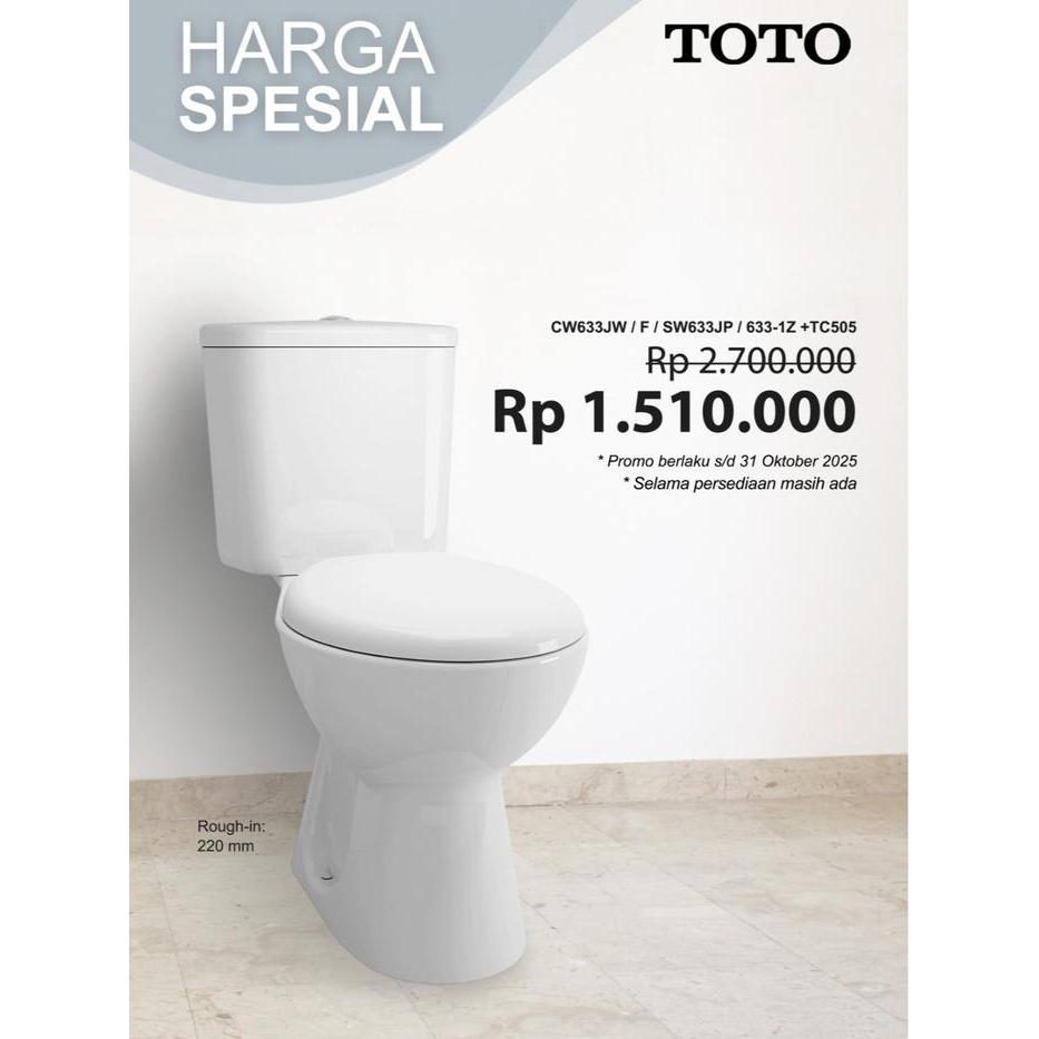 CLOSET / KLOSET / TOILET DUDUK TOTO CW633J SW633JP CW 633 J SW 633 JP
