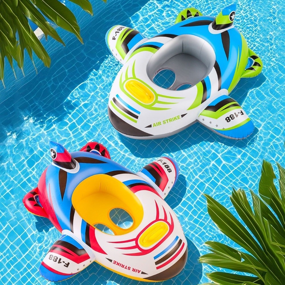 Aircraft Shape Baby Swim Ring Inflatable Circle Seat Swimming Circle Floating Tube Design Baby