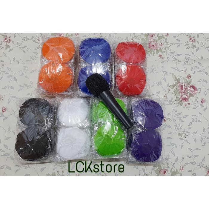 cover mik karaoke 50pcs /sarung mik karaoke /bungkus mikrofon
