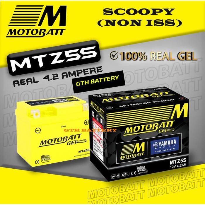 Aki Motor Motobatt Honda Scoopy Non Iss Original