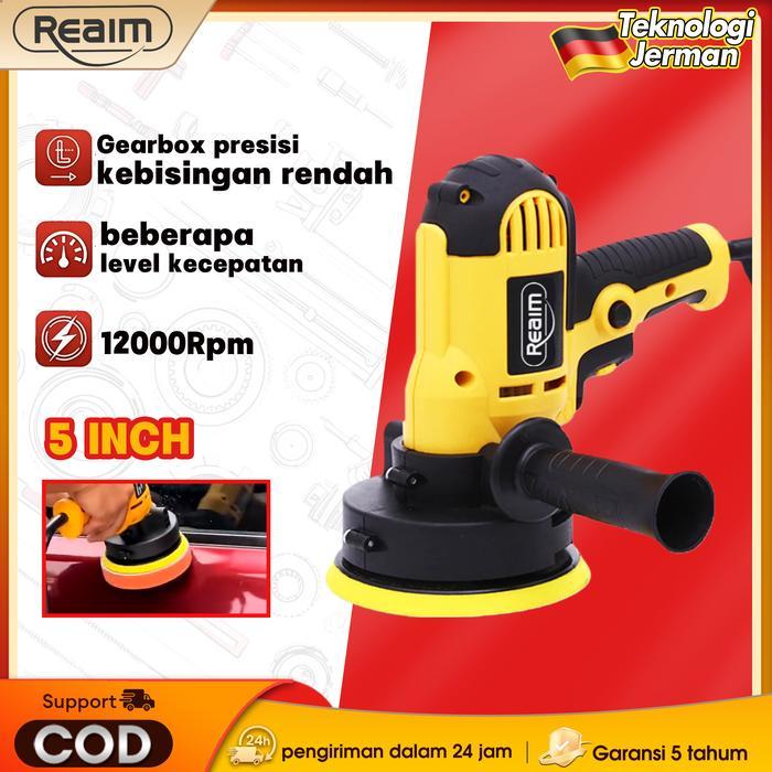 Reaim Mesin Poles 5" Wool Polisher Disc Mesin Poles Mobil Motor Alat Poles Body Motor Detailing