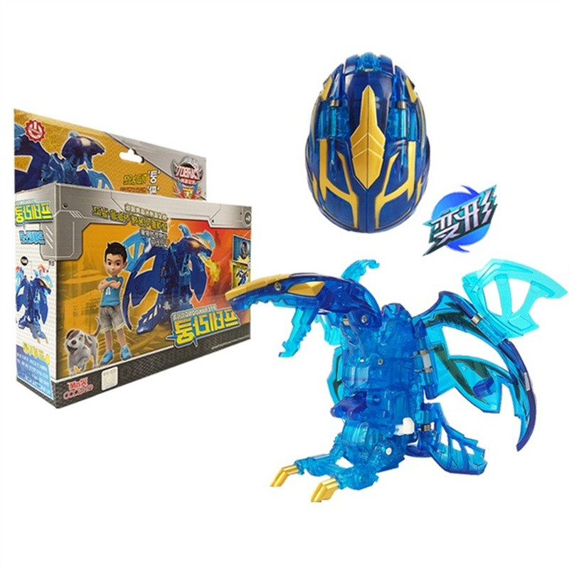 Korea Anime Deformation Robot Hello Carbot Transformation Automatic Transform Dinosaur Egg Model