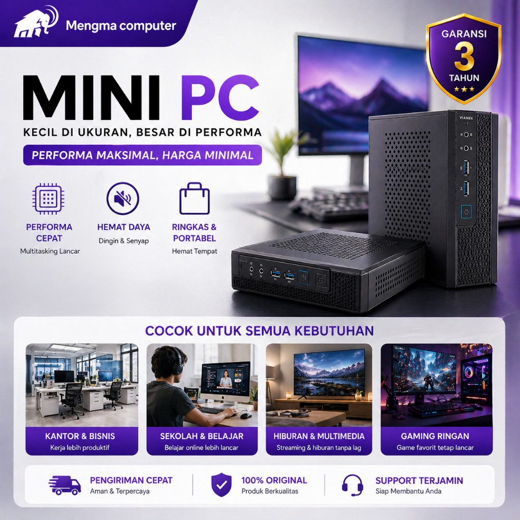 BESSELER PROSESOR I5 6500T INTEL GENERASI 6 UNTUK MINI PC AIO ALL IN ONE PC