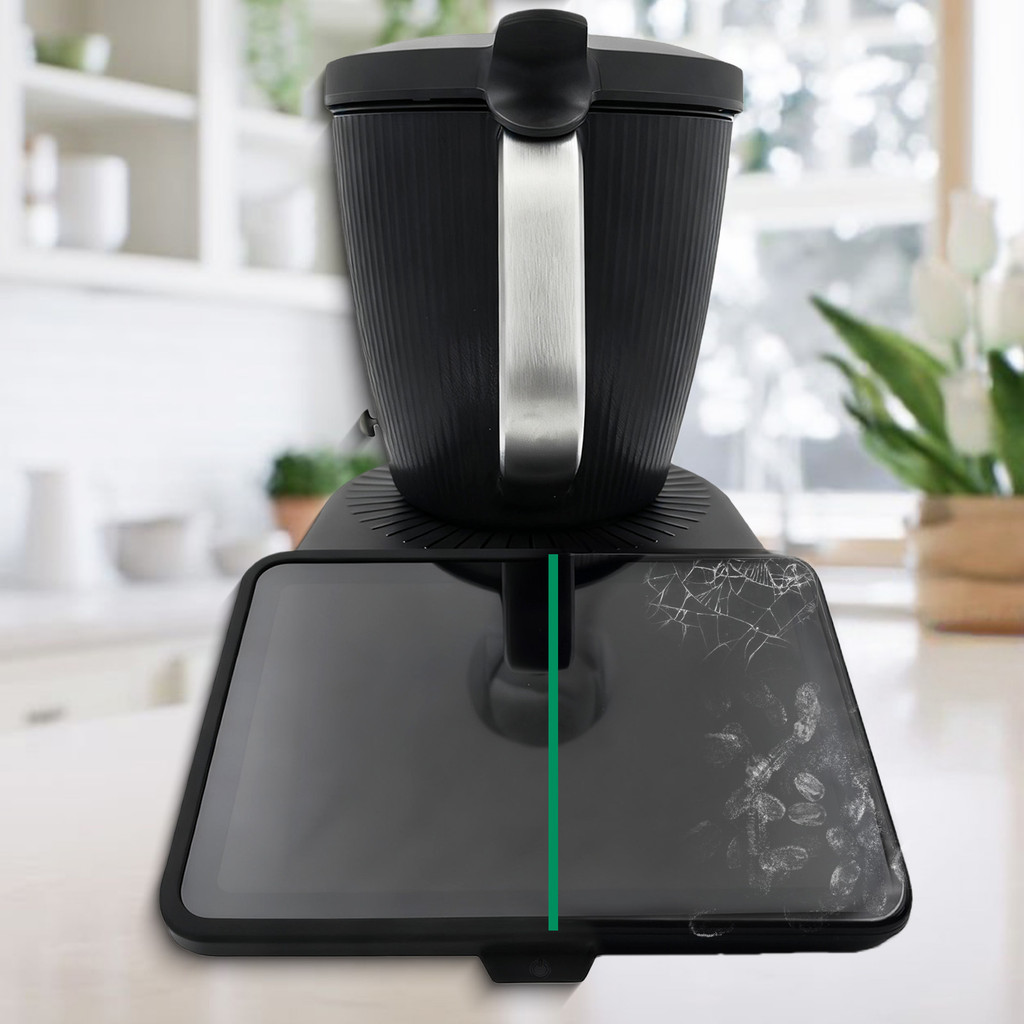 For Thermomix TM7 Screen border protection, HD Clear Tempered Glass Easy Installation Kitchen