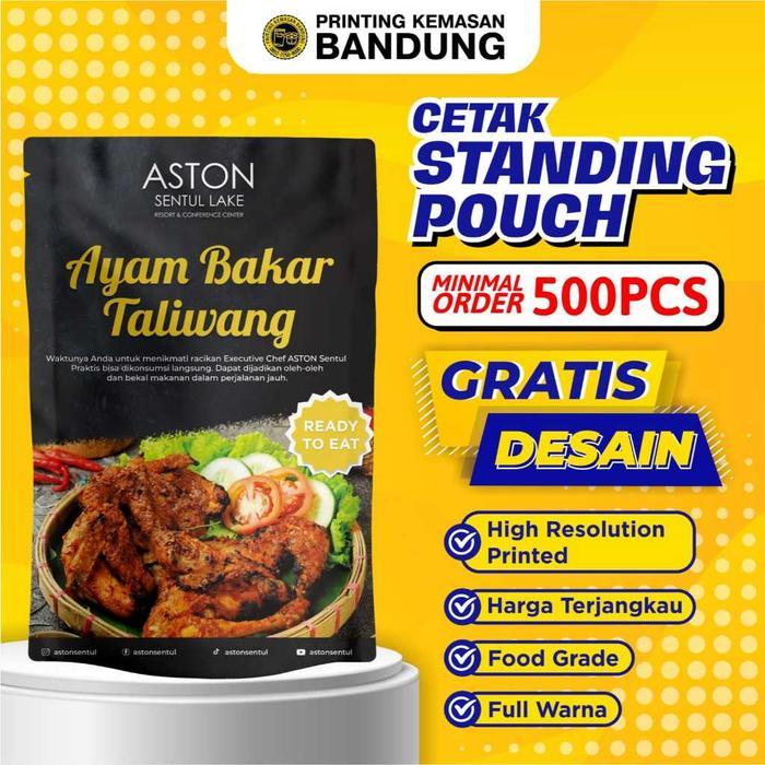 TERLARIS Standing Pouch Custom Packaging Cetak Kemasan Makanan Ringan Snack