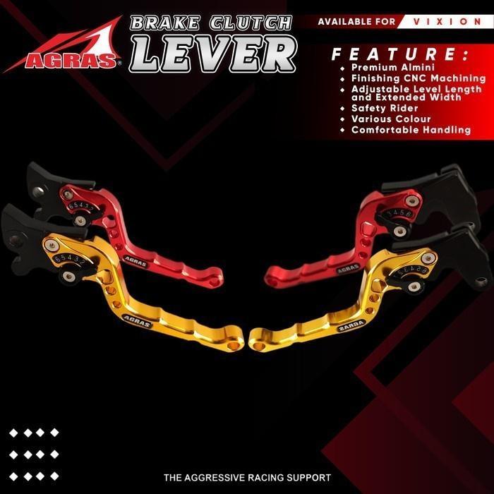 Handle Vixion Set Setelan Tuas Rem Vixion Old/New Tuas Kopling Vixion Nva Nvl Almini Cnc