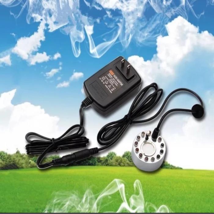 Hepa Center - Mesin Kabut Mini 12 Led Ultrasonik-Atomizer Humidifier Mist Fog Maker