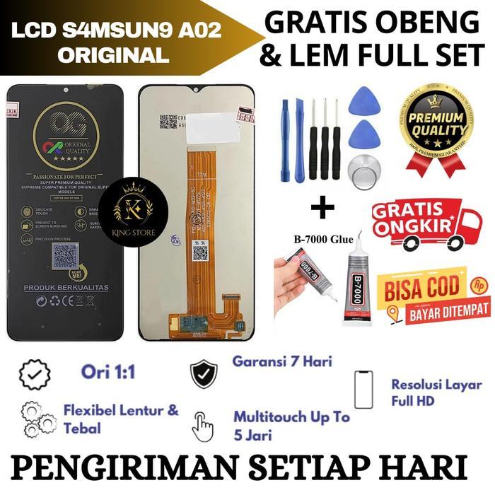 Lcd Touchscreen KOMPATIBEL Sam A02 Original FullSet / Lcd KOMPATIBEL Sam A02 Original Garansi Pabrik