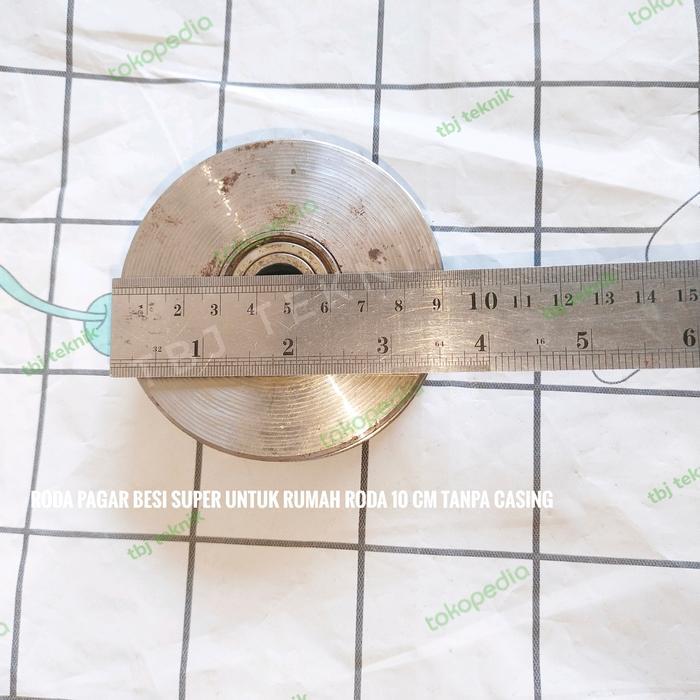 Terlaris - roda pagar besi super untuk rumah roda 10 cm tanpa casing