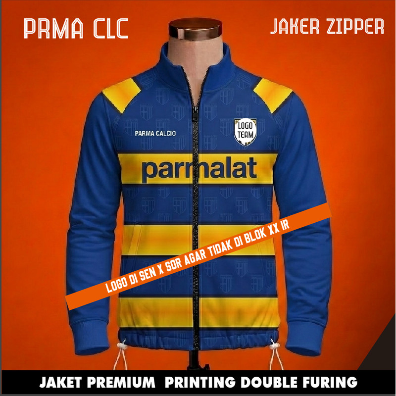 Noise  JAKET ZIPPER Desain terbaru retro style berkerah satuan full printing JAKET LOTTO  Custom BUK