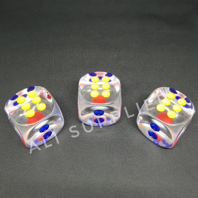 NEW PRODUCT DADU JUMBO DADU JUMBO TRANSPARAN / DADU MAINAN / TRANSPARENT DICE / TOY DICE / MAINAN