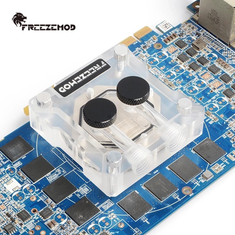 . Zemod Vga Gpu Block Core Cover Copper Graphics Card Water Cooler -