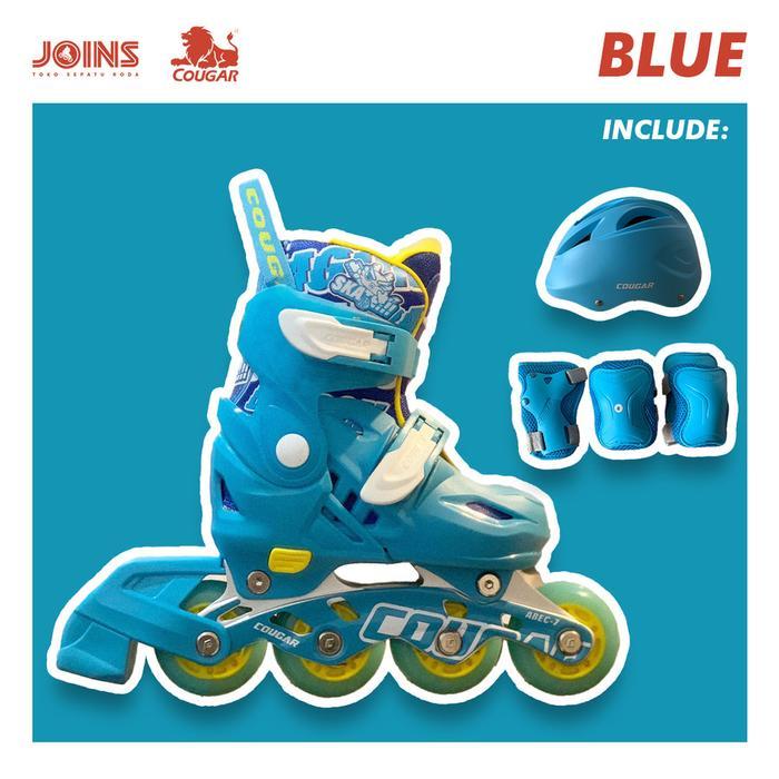 Sepatu Roda Inline Skate Anak Cougar MZS887PS QS Set
