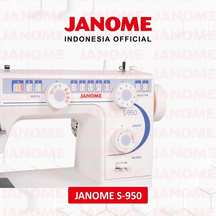 Mesin Jahit JANOME S-950 FLATBED S950 Japan Quality Garansi Resmi / Mesin Jahit Janome Original /
