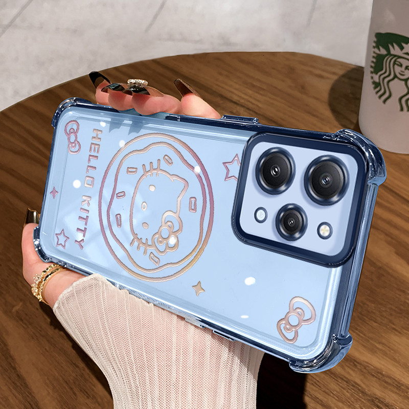 Casing Hp untuk Xiaomi Remdi 12 4G 12 5G 12C 11A Note 12R 5G POCO C55 POCO M6 Pro 5G Case Kucing Per