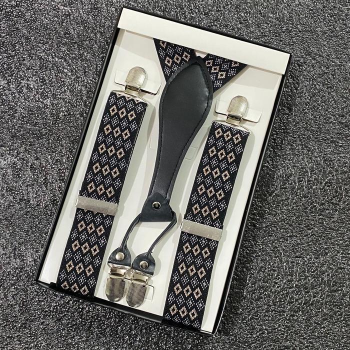 Suspender Pria Suspender Dewasa Jepit 4 Motif