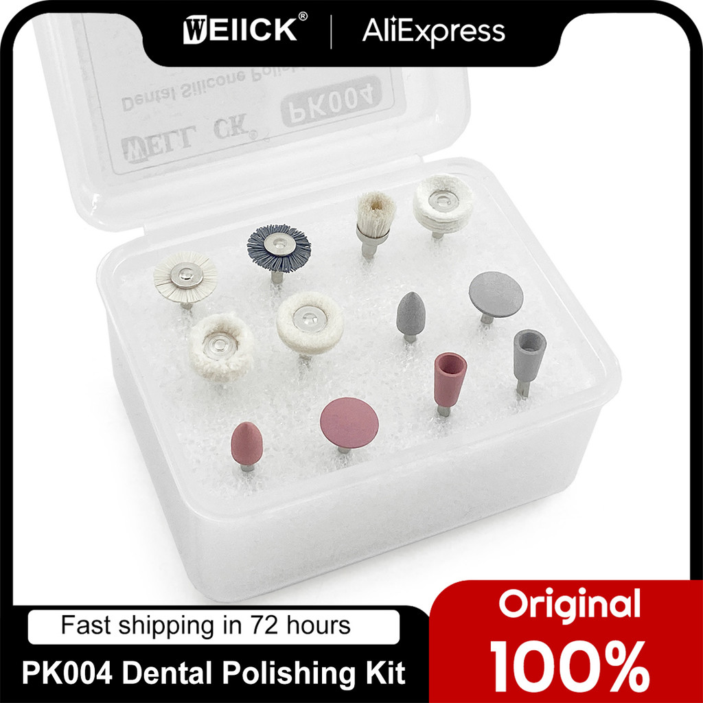 IMPORT 12pcs/Box WellCK Dental Composite Polishing Kit For Low-Speed Handpiece Dental Composite Kit