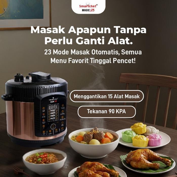 Smart Chef low carbo Presto listrik slow pressure MultiCooker Wadah Stainless cooker Panci Anti