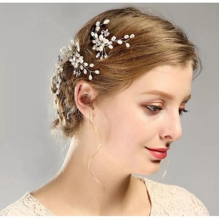 TUSUK KONDE MUTIARA / MODEL KOREA /TUSUK RAMBUT PENGANTIN