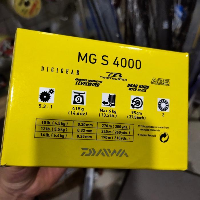 Ready reel pancing daiwa mgs 4000 dus kuning