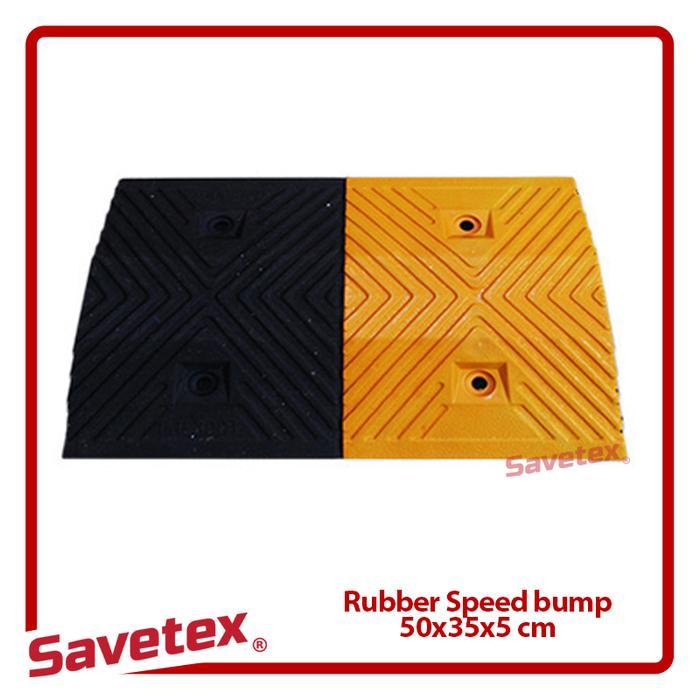 Ready Rubber Speed Bump / Polisi Tidur Karet 50 cm x 35 cm x 5cm