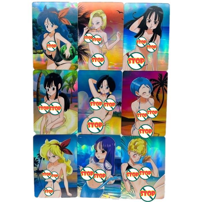 2022 New 9pcs/set Dragon Ball Z Videl Bulma ACG Sexy Nude Toys