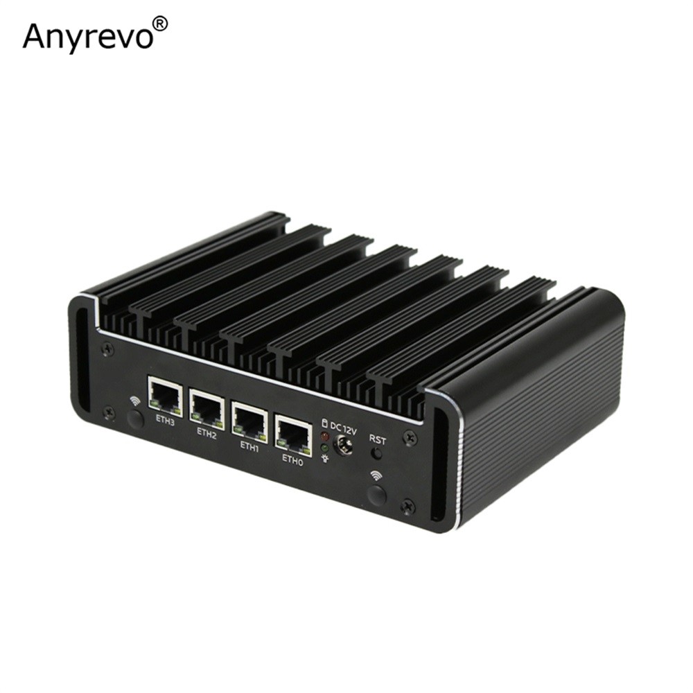 . Fanless Soft Router Intel Celeron N2940 N2840 Quad Core Mini Pc With -