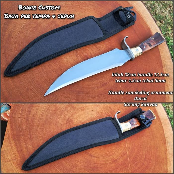 PISAU BOWIE BAJA PER SARUNG KANVAS SUPER TAJAM