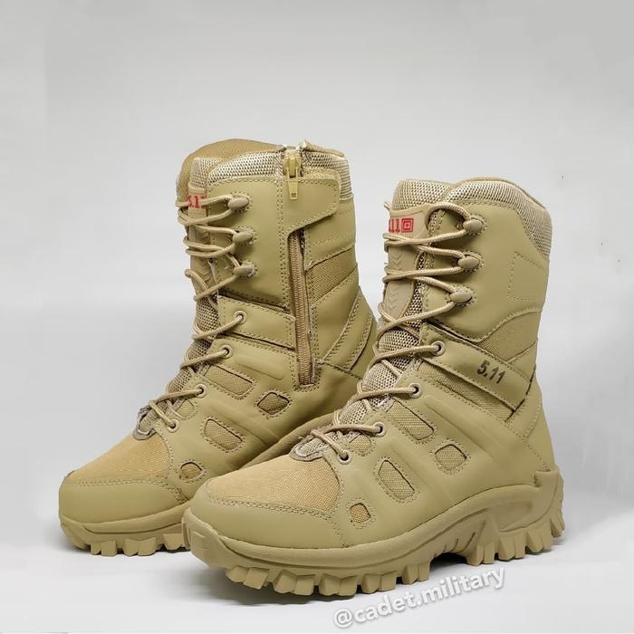 Sepatu Combat Boots PDL 511 5.11 (BARU) - Warna GURUN Shoes Tactical Pria